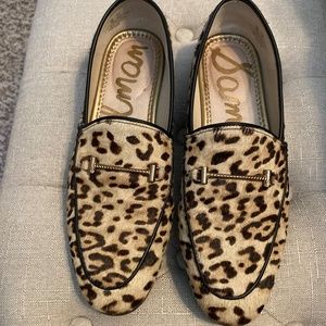 Sam Edelman Lior Calf Hair Leopard Print Loafer 7